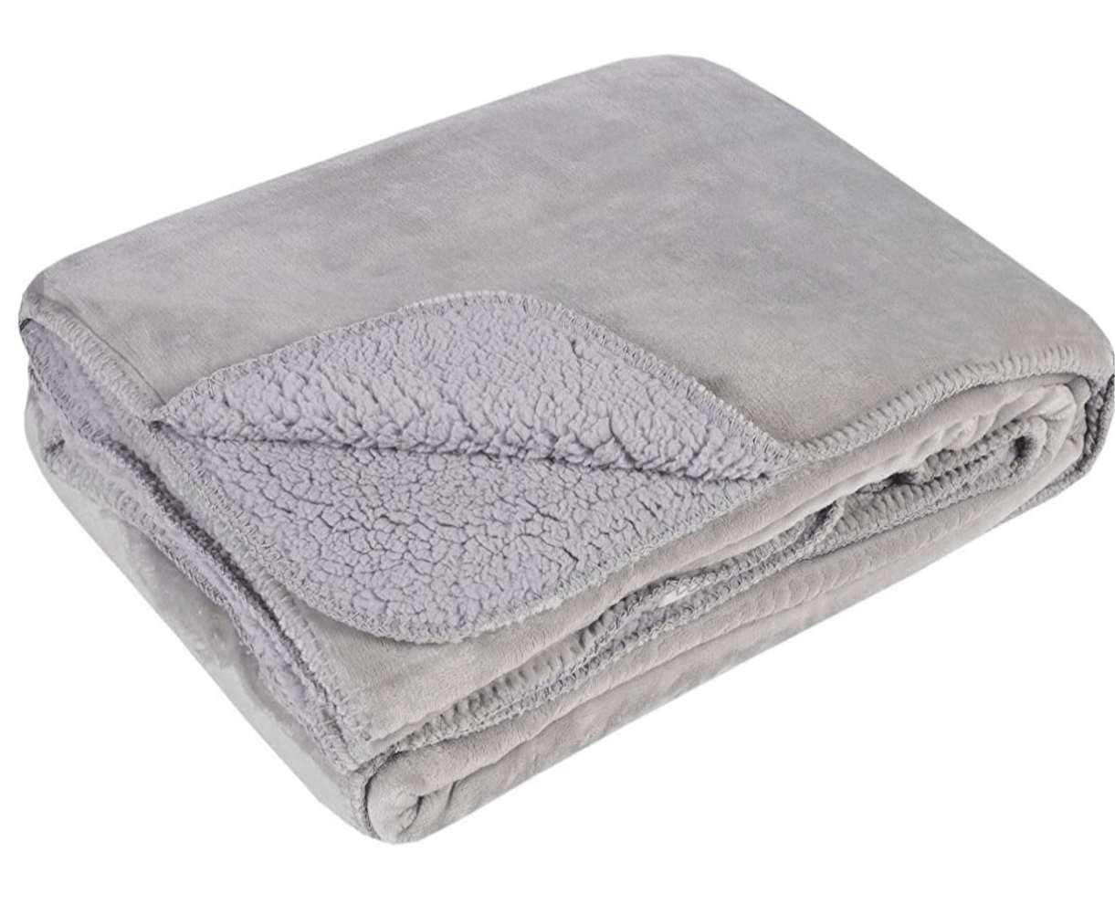 Silver Softest Fleece Throw - The Nancy Smillie Shop - Art, Jewellery & Designer Gifts Glasgow