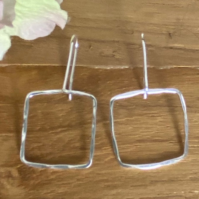 Square Outline Earrings - The Nancy Smillie Shop - Art, Jewellery & Designer Gifts Glasgow
