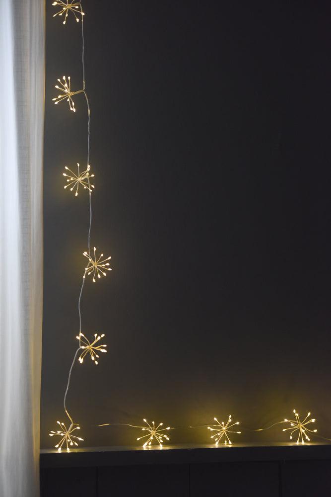 Silver Starburst Chain Lights - The Nancy Smillie Shop - Art, Jewellery & Designer Gifts Glasgow