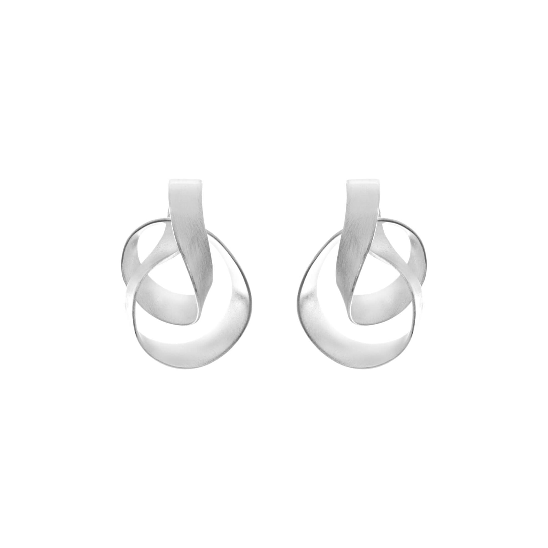 Silver Twist Earrings - Jewellery - Scotland