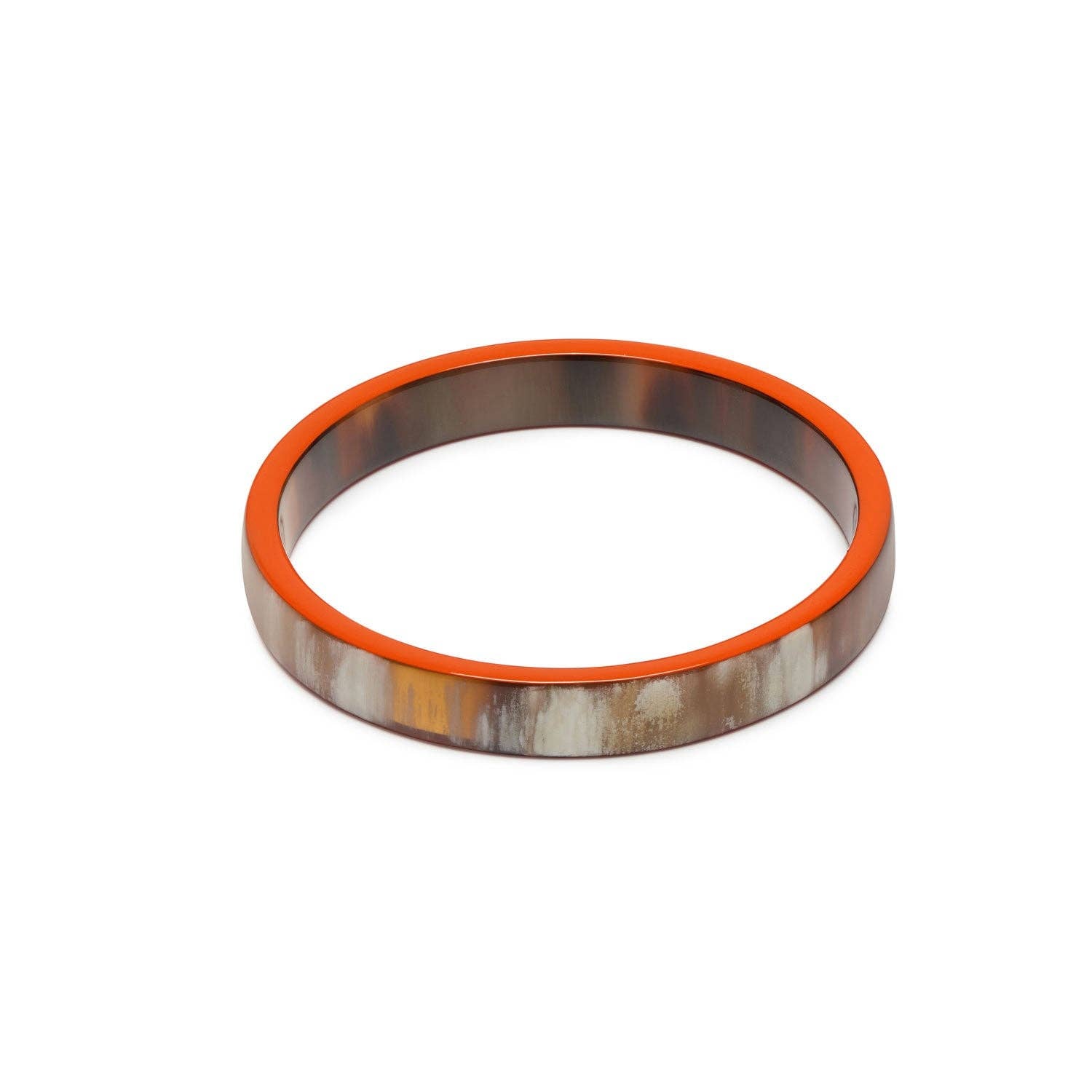 Slim orange and brown Natural Bangle - Jewellery - Scotland