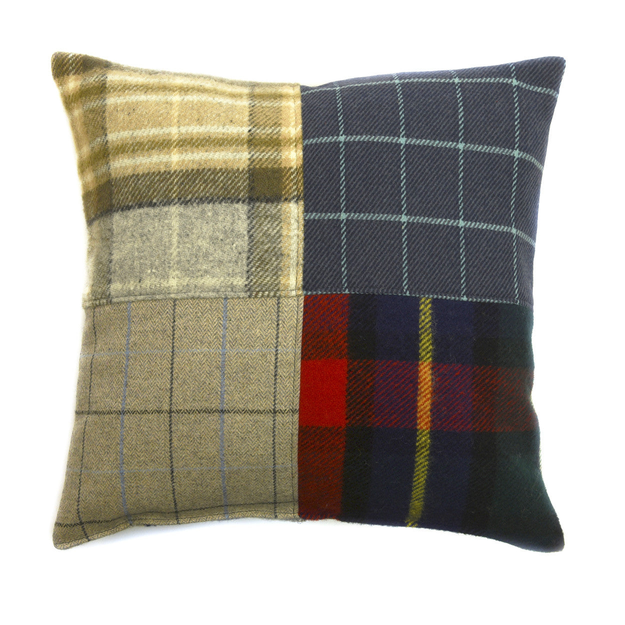 Small Tartan & Tweed Wool Cushion - The Nancy Smillie Shop - Art, Jewellery & Designer Gifts Glasgow