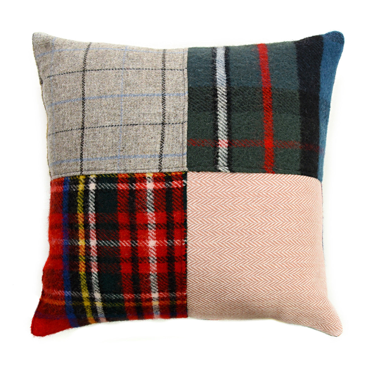 Small Tartan & Tweed Wool Cushion - The Nancy Smillie Shop - Art, Jewellery & Designer Gifts Glasgow