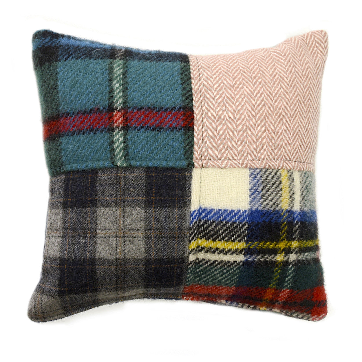 Small Tartan & Tweed Wool Cushion - The Nancy Smillie Shop - Art, Jewellery & Designer Gifts Glasgow