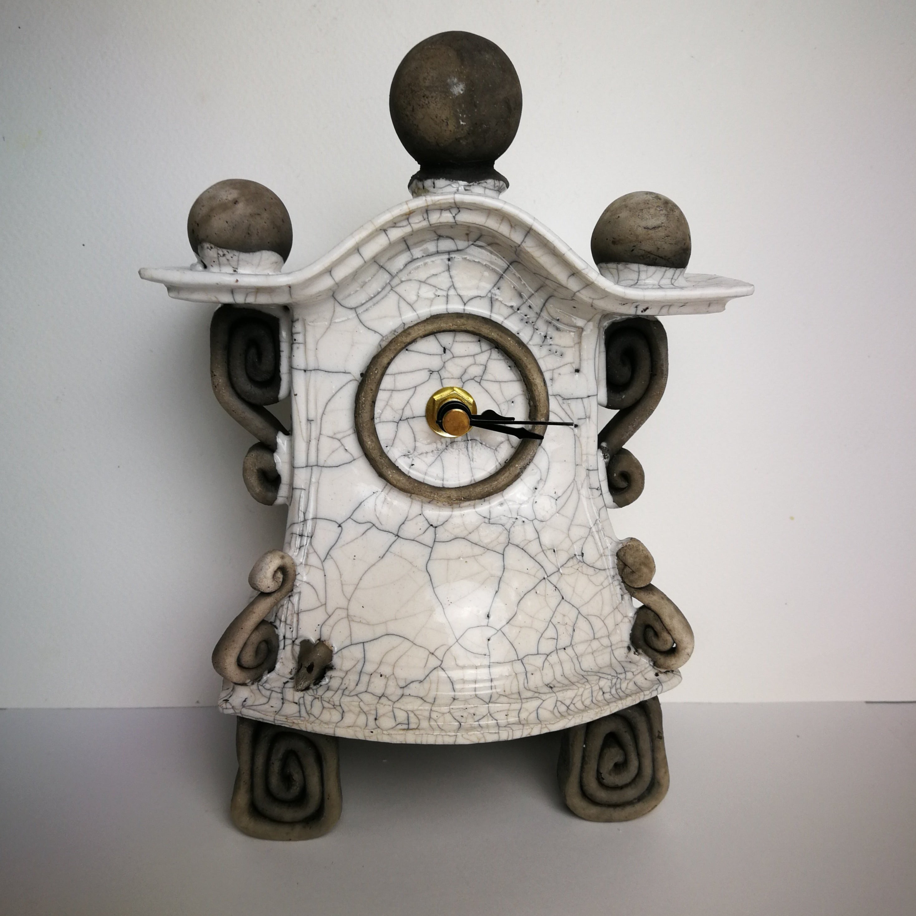 Small White Clock - The Nancy Smillie Shop - Art, Jewellery & Designer Gifts Glasgow