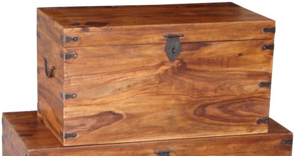 Small Wooden Chest - The Nancy Smillie Shop - Art, Jewellery & Designer Gifts Glasgow