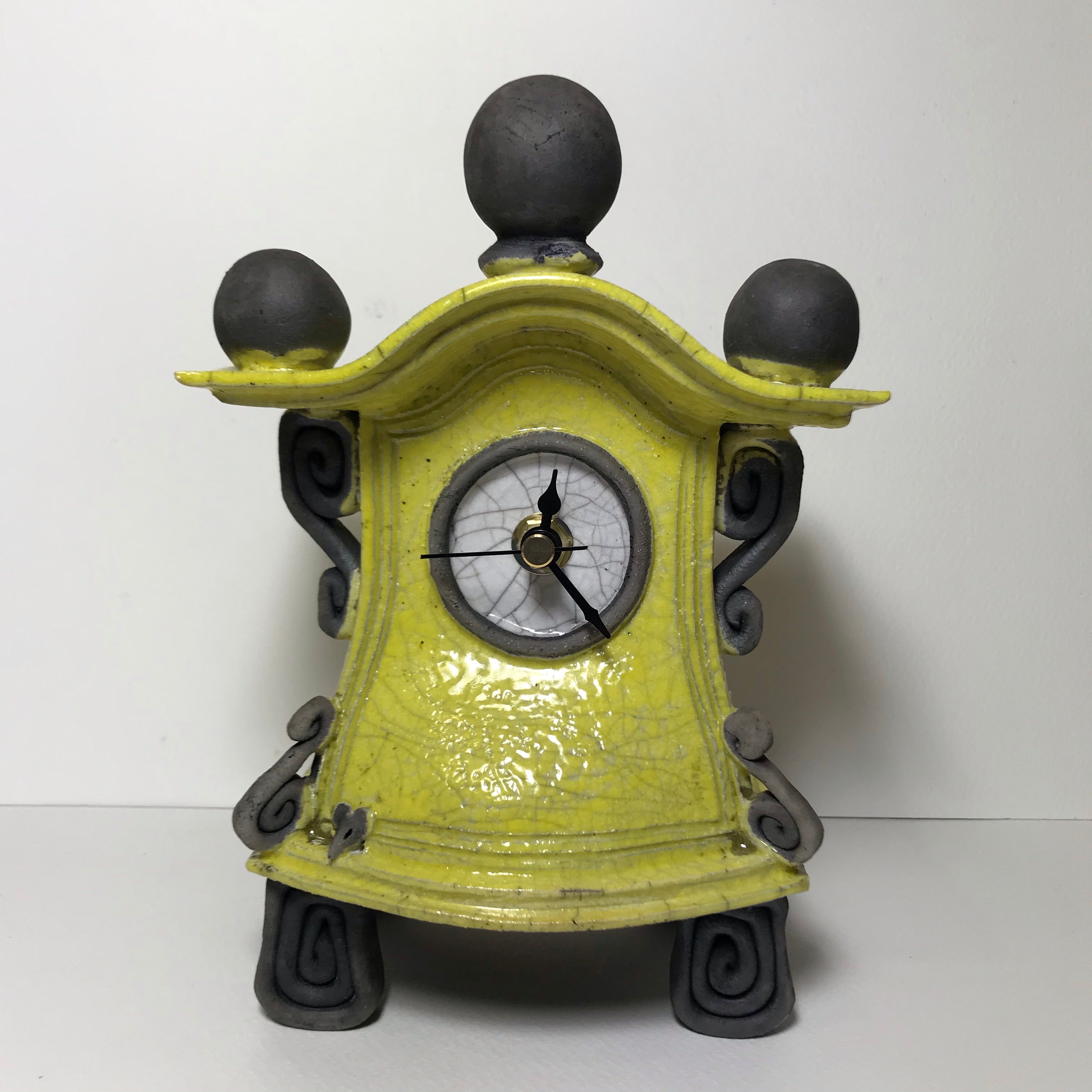 Small Yellow Clock - The Nancy Smillie Shop - Art, Jewellery & Designer Gifts Glasgow