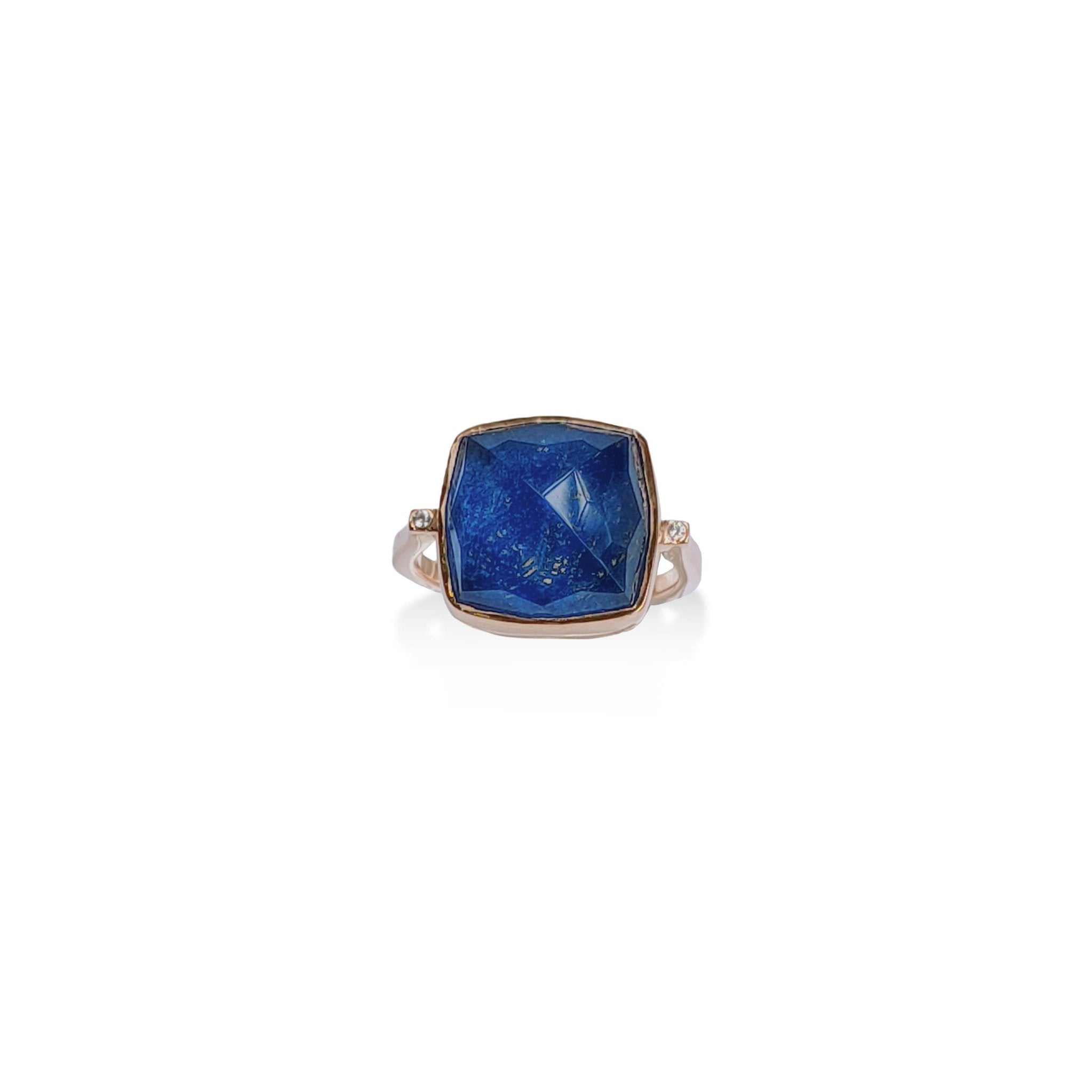 Square Lapis Ring - The Nancy Smillie Shop - Art, Jewellery & Designer Gifts Glasgow