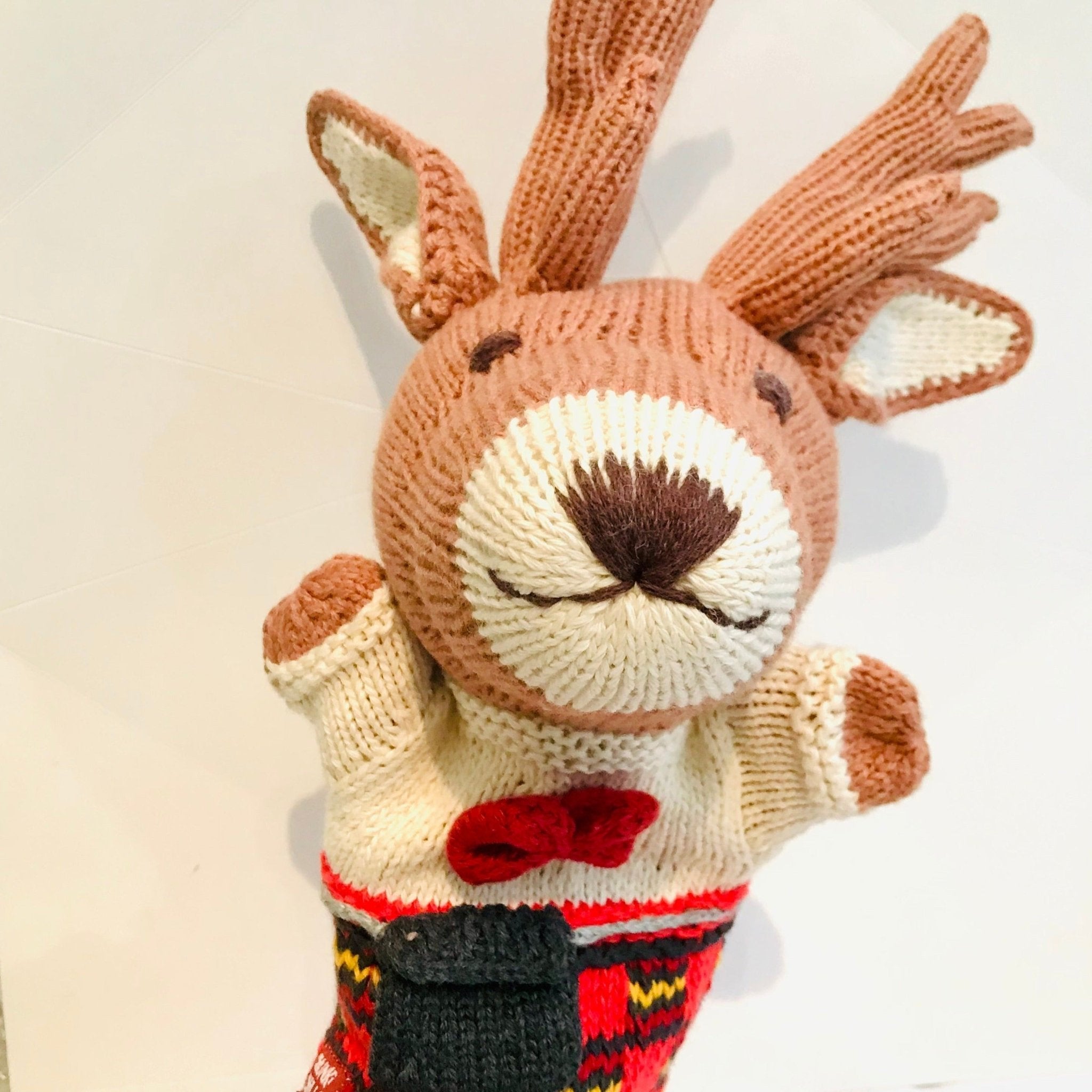 Stag Hand Puppet - The Nancy Smillie Shop - Art, Jewellery & Designer Gifts Glasgow