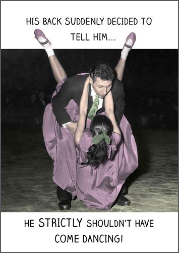 Strictly Shouldn't Come Dancing Card - The Nancy Smillie Shop - Art, Jewellery & Designer Gifts Glasgow