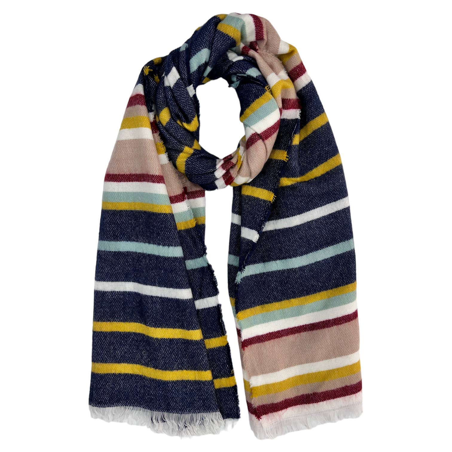 Striped winter scarf - The Nancy Smillie Shop - Art, Jewellery & Designer Gifts Glasgow