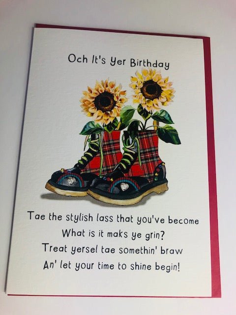 Stylish Lass Card - The Nancy Smillie Shop - Art, Jewellery & Designer Gifts Glasgow