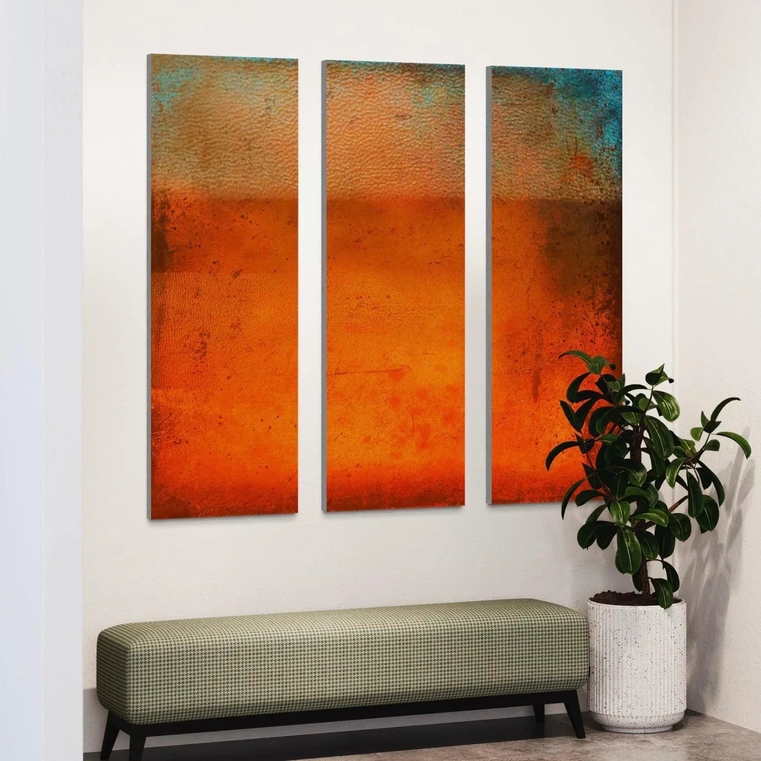 Sunset Horizon Triptych | Statement Interior Wall Art from Scotland