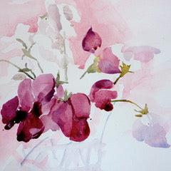 Sweet Pea Card - The Nancy Smillie Shop - Art, Jewellery & Designer Gifts Glasgow