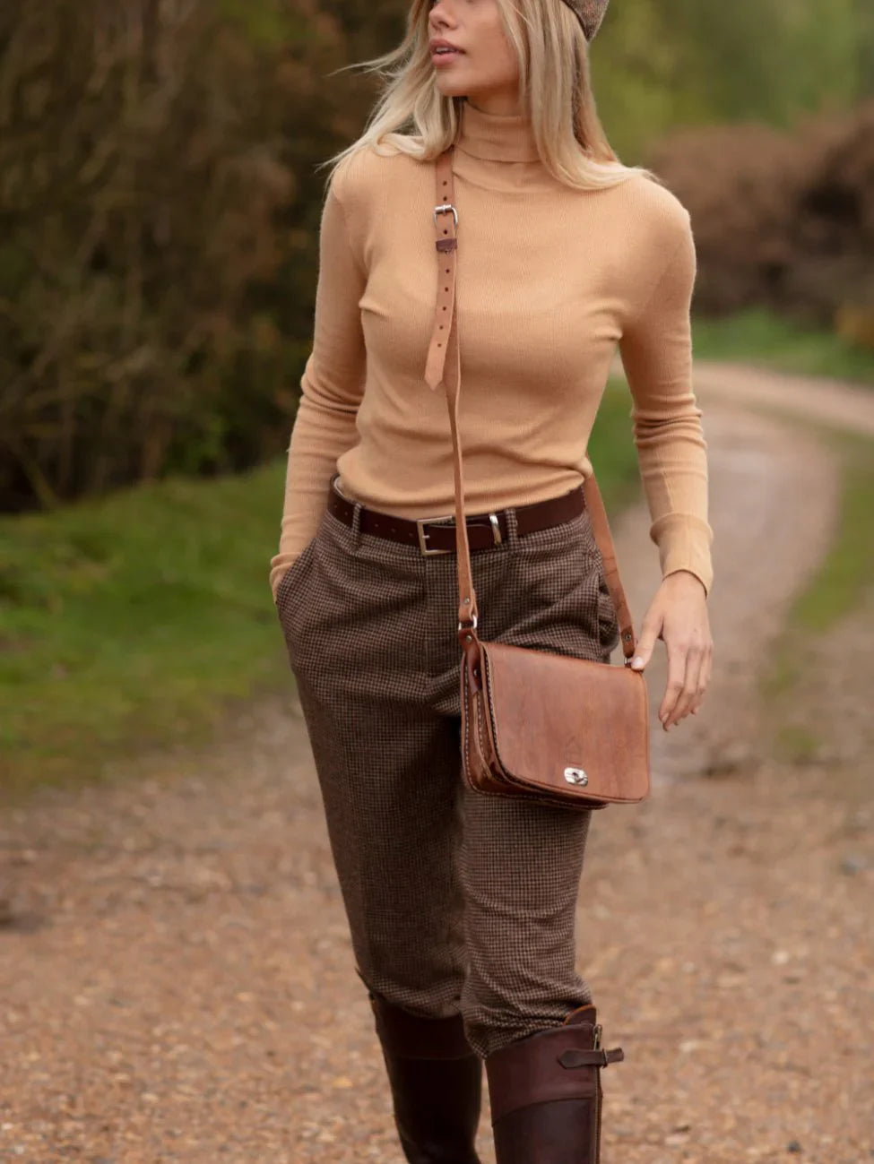 Tan Kenitra cross Body bag - Reversible Clutch Shoulder Camera - Bags of Bags! - Scotland