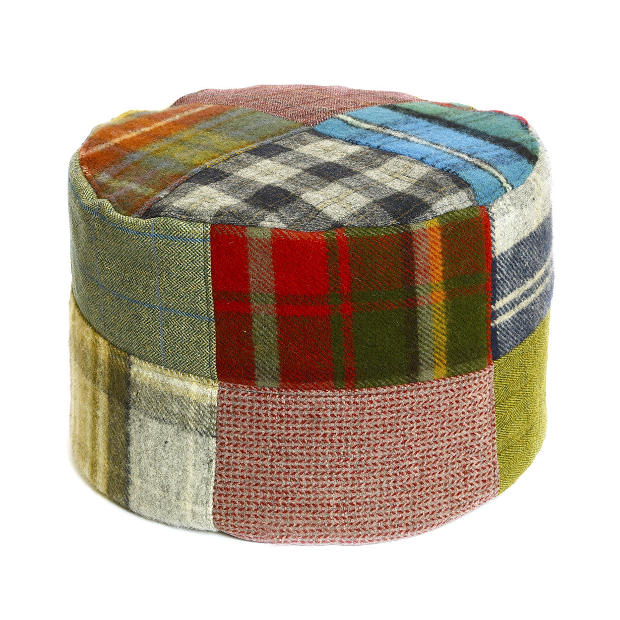 Tartan/Tweed patchwork Pouf - All House & Home - Scotland