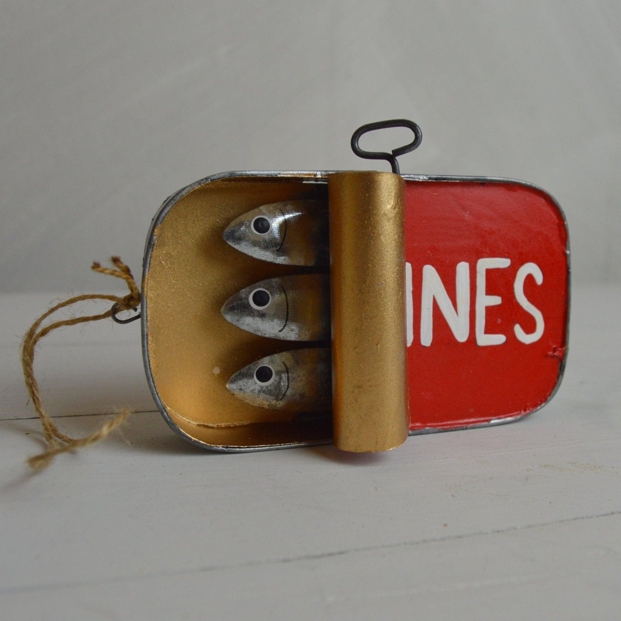 Tin of Sardines Decoration - The Nancy Smillie Shop - Art, Jewellery & Designer Gifts Glasgow