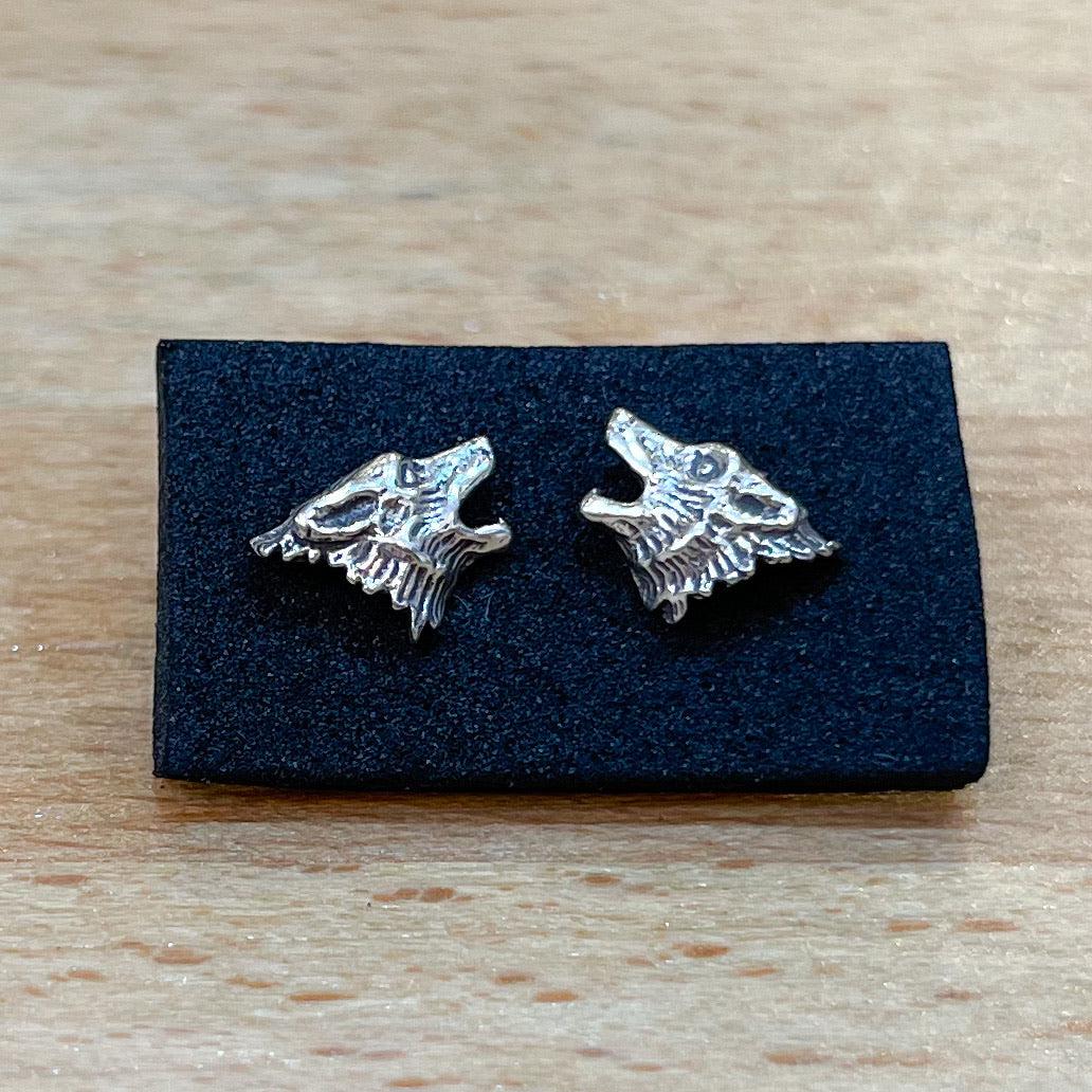Tiny Wolf Stud Earrings - The Nancy Smillie Shop - Art, Jewellery & Designer Gifts Glasgow
