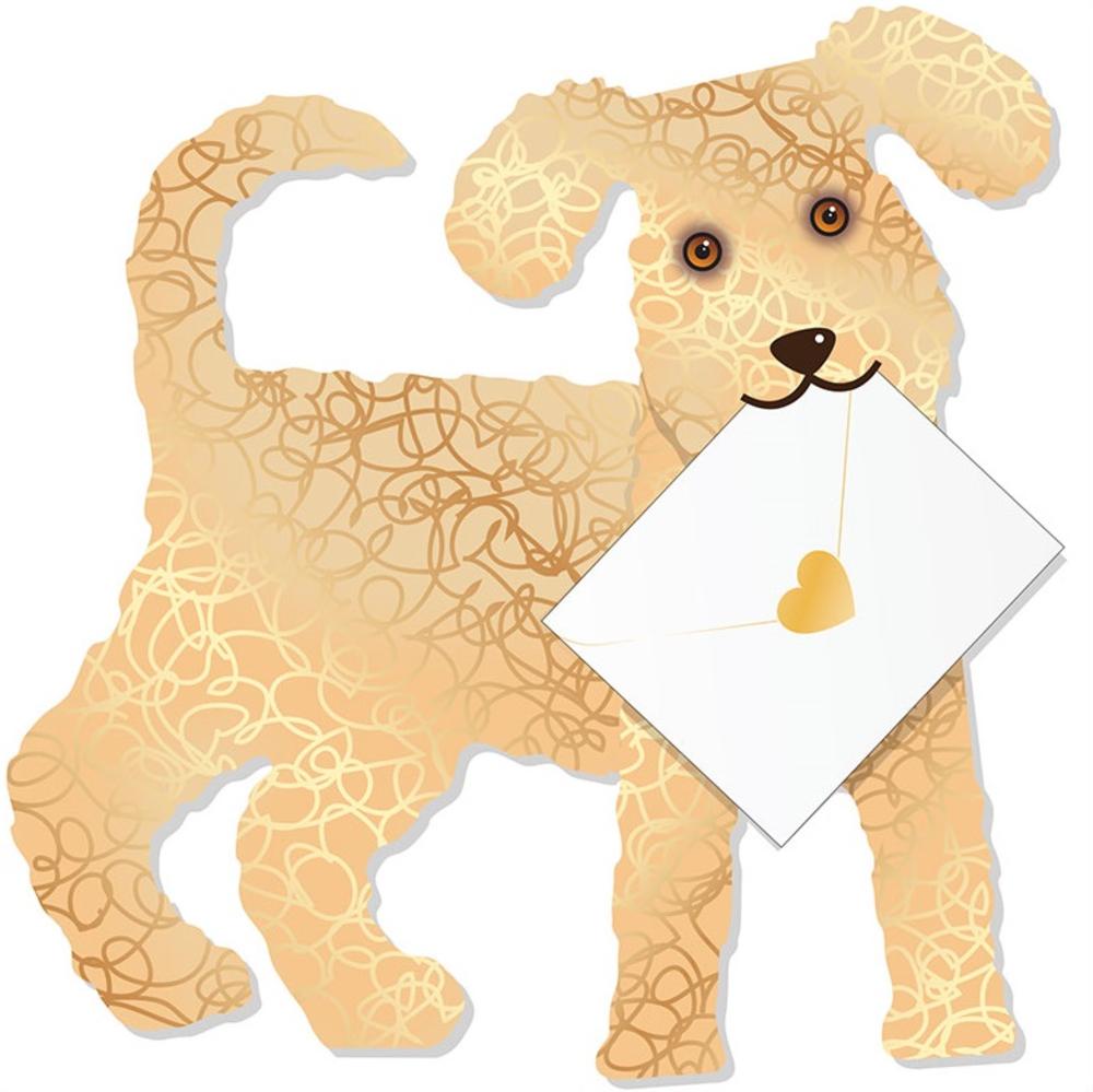 Toffee Dog Card - The Nancy Smillie Shop - Art, Jewellery & Designer Gifts Glasgow