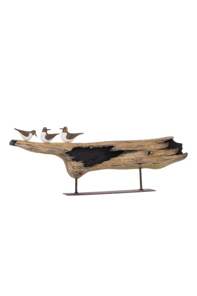 Trio on Log - The Nancy Smillie Shop - Art, Jewellery & Designer Gifts Glasgow