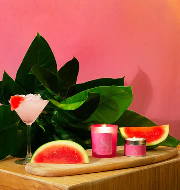 tropical water melon candle with jar - All House & Home - Scotland