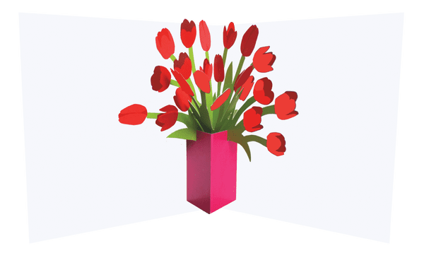 Tulips Pop-up Card - The Nancy Smillie Shop - Art, Jewellery & Designer Gifts Glasgow
