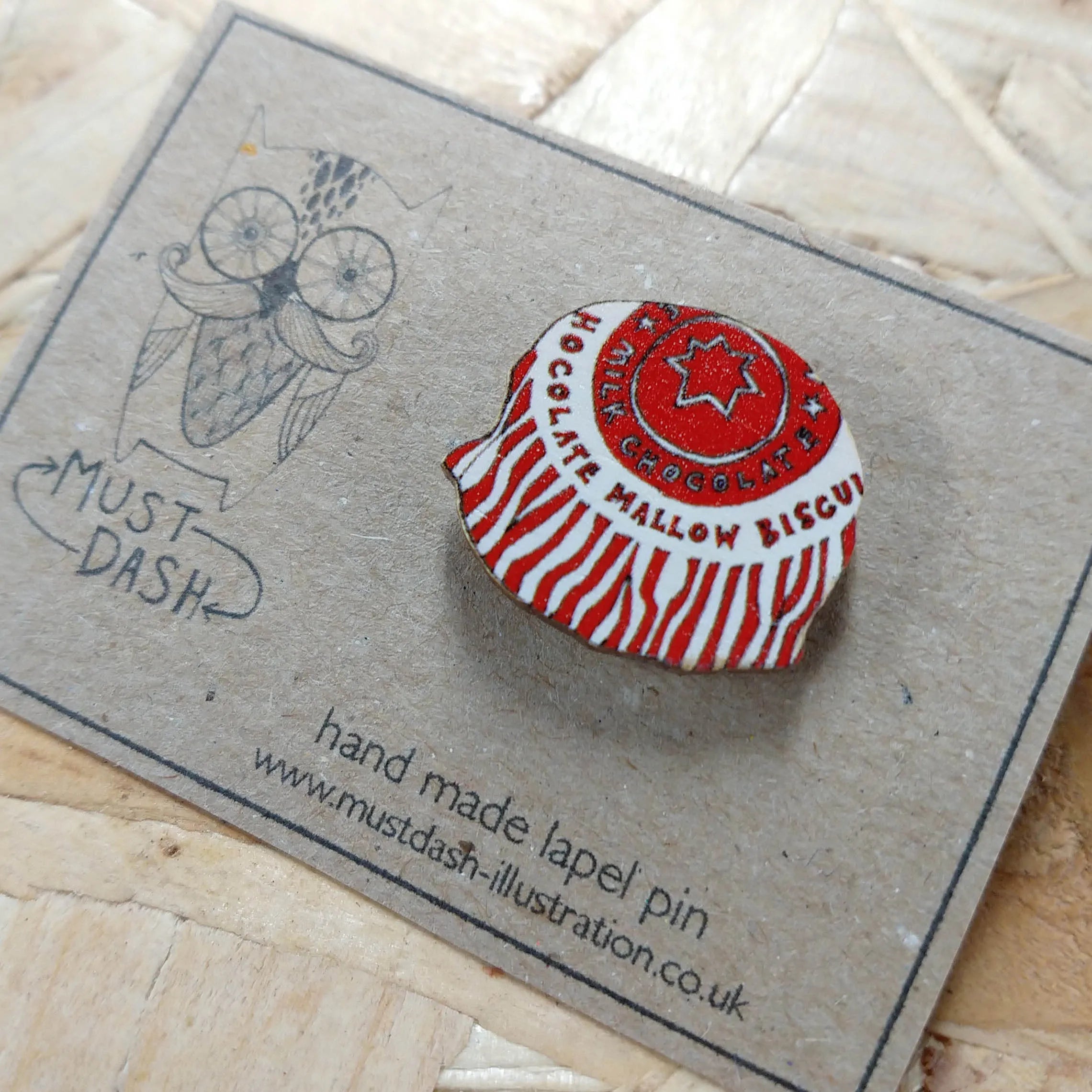 Tunnocks Pin - The Nancy Smillie Shop - Art, Jewellery & Designer Gifts Glasgow
