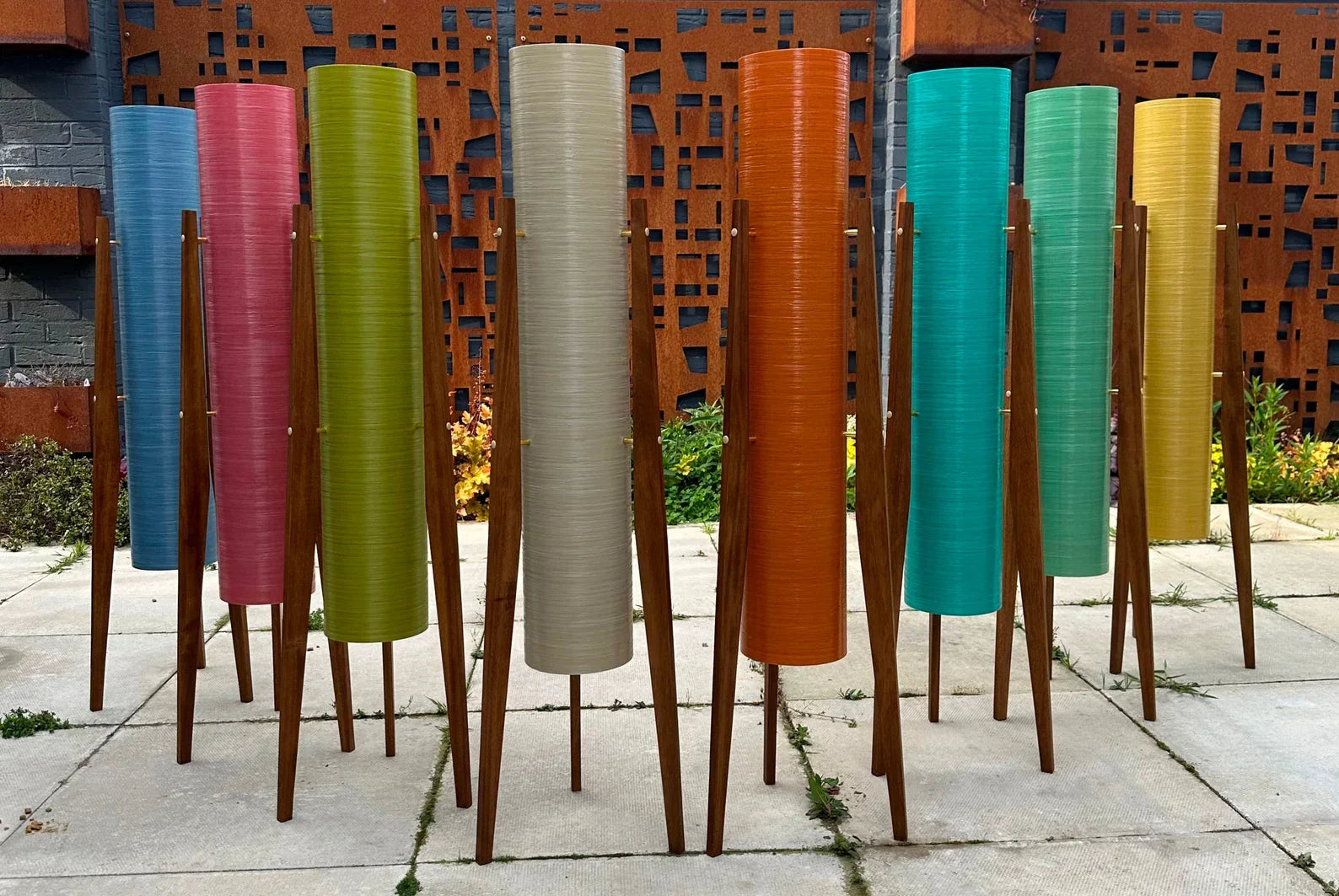 Turquoise Floor standing Rocket Lamp - All Lighting - Scotland