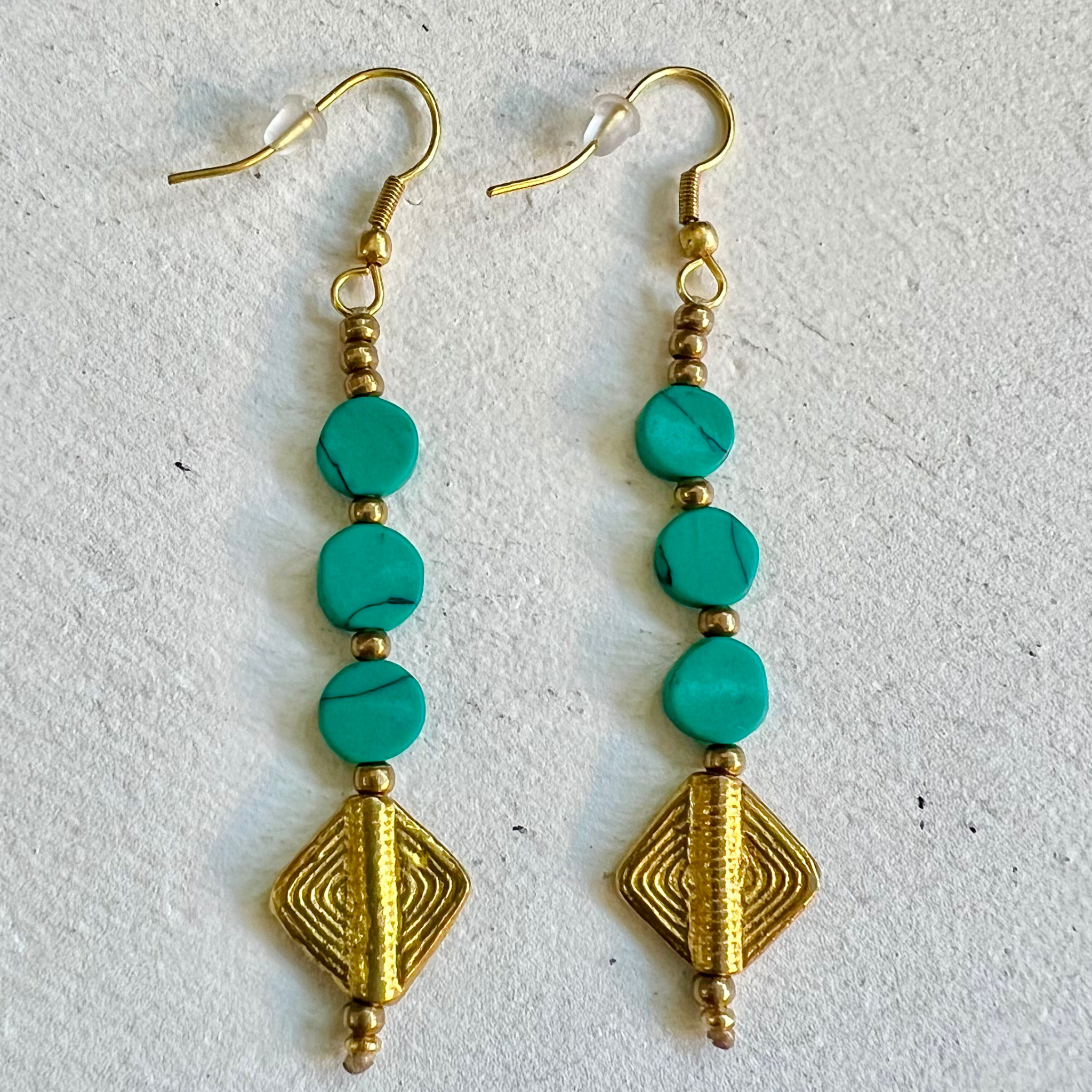 Turquoise Patang Earrings - ALL ITEMS - Scotland