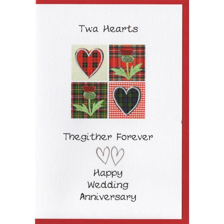 Twa Hearts Anniversary Card - The Nancy Smillie Shop - Art, Jewellery & Designer Gifts Glasgow