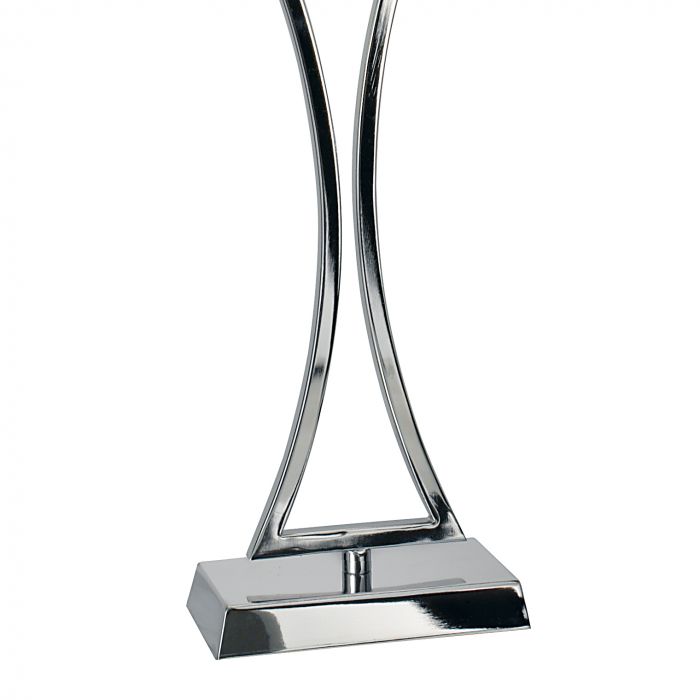 Wavy Table Lamp Metal Base/Cream Shade - The Nancy Smillie Shop - Art, Jewellery & Designer Gifts Glasgow