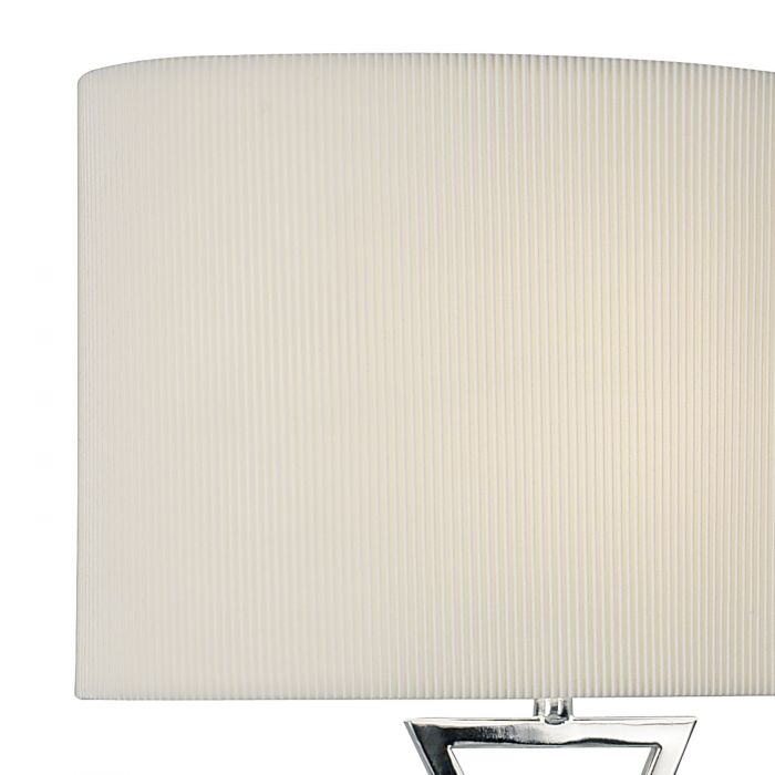 Wavy Table Lamp Metal Base/Cream Shade - The Nancy Smillie Shop - Art, Jewellery & Designer Gifts Glasgow