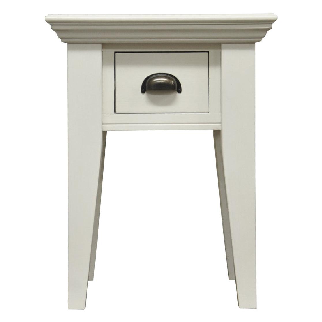 White Oak Lamp Table - 1 Drawer - The Nancy Smillie Shop - Art, Jewellery & Designer Gifts Glasgow