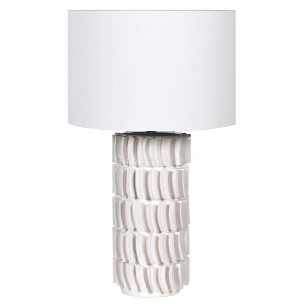 White Tiled Lamp - The Nancy Smillie Shop - Art, Jewellery & Designer Gifts Glasgow