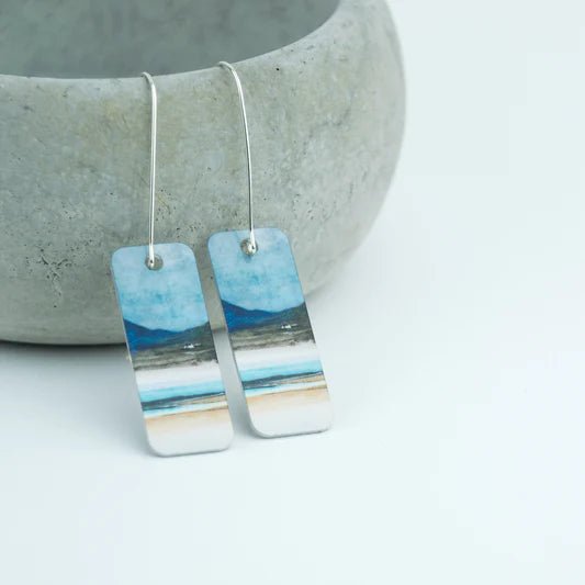 Winter Luskentyre Earrings - The Nancy Smillie Shop - Art, Jewellery & Designer Gifts Glasgow