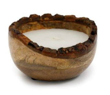 Wooden Candle Small - The Nancy Smillie Shop - Art, Jewellery & Designer Gifts Glasgow