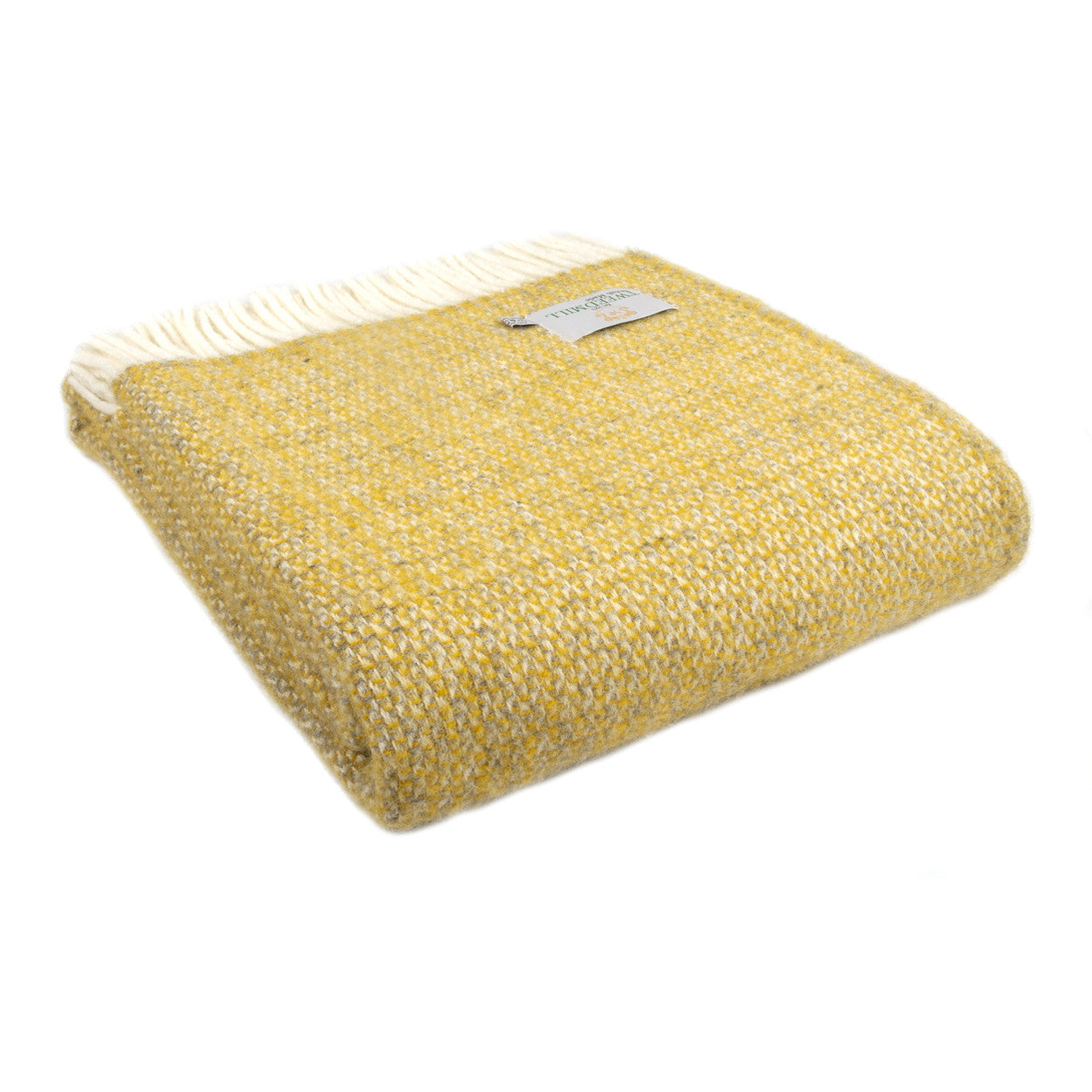 Yellow & Grey Wool Throw - The Nancy Smillie Shop - Art, Jewellery & Designer Gifts Glasgow