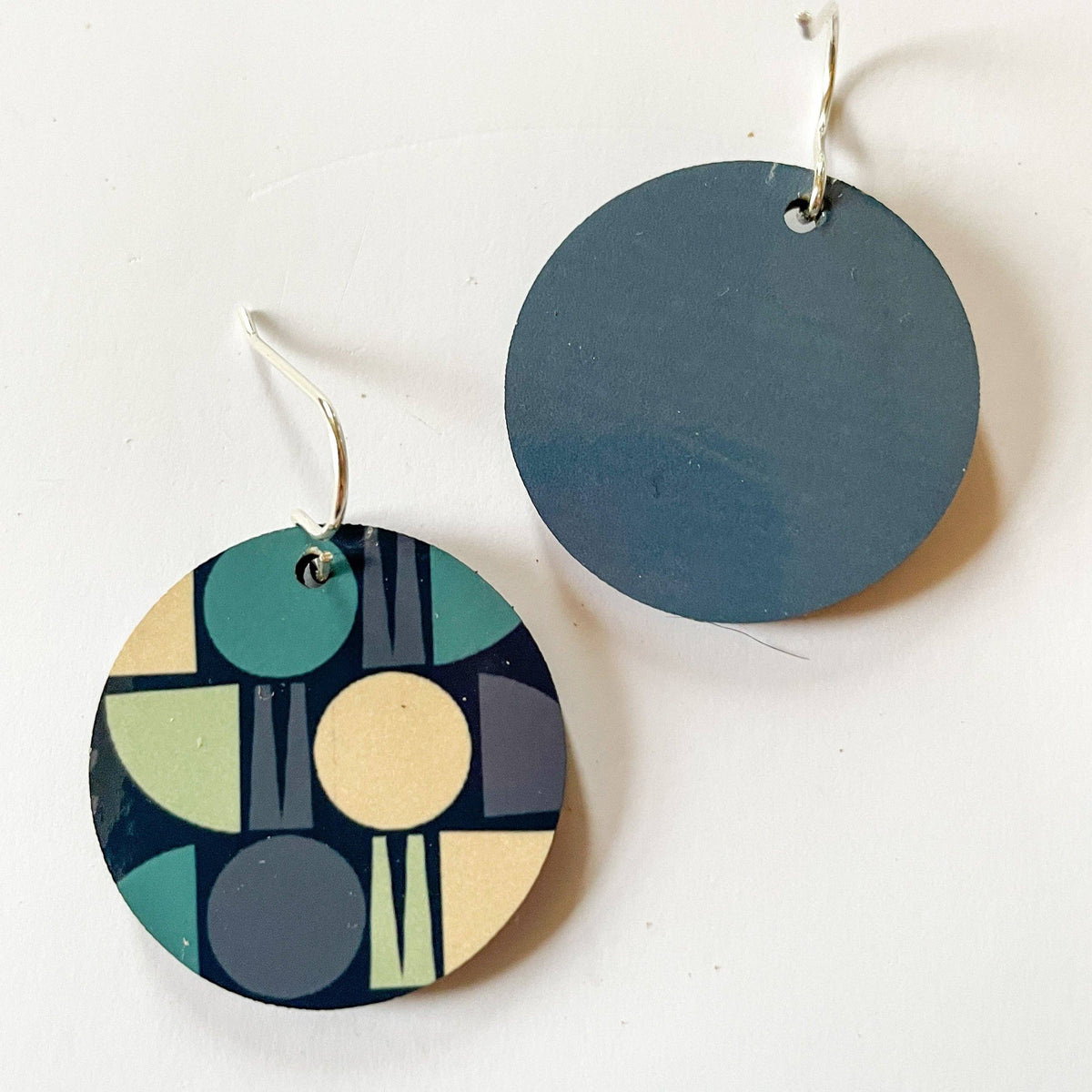 Geo Shapes Earrings - Blues (New)