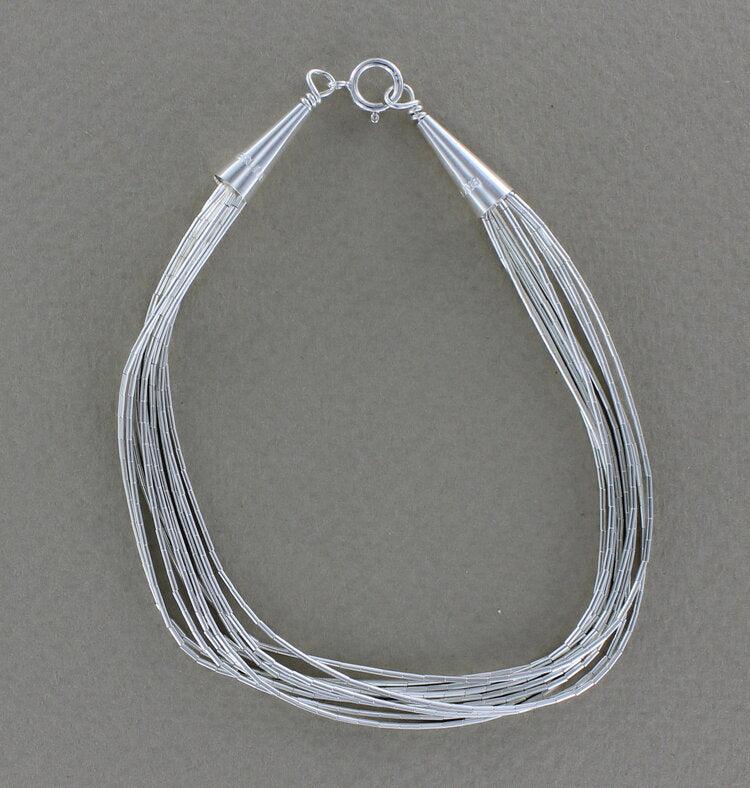 10 Strand Liquid Silver Bracelet - The Nancy Smillie Shop - Art, Jewellery & Designer Gifts Glasgow