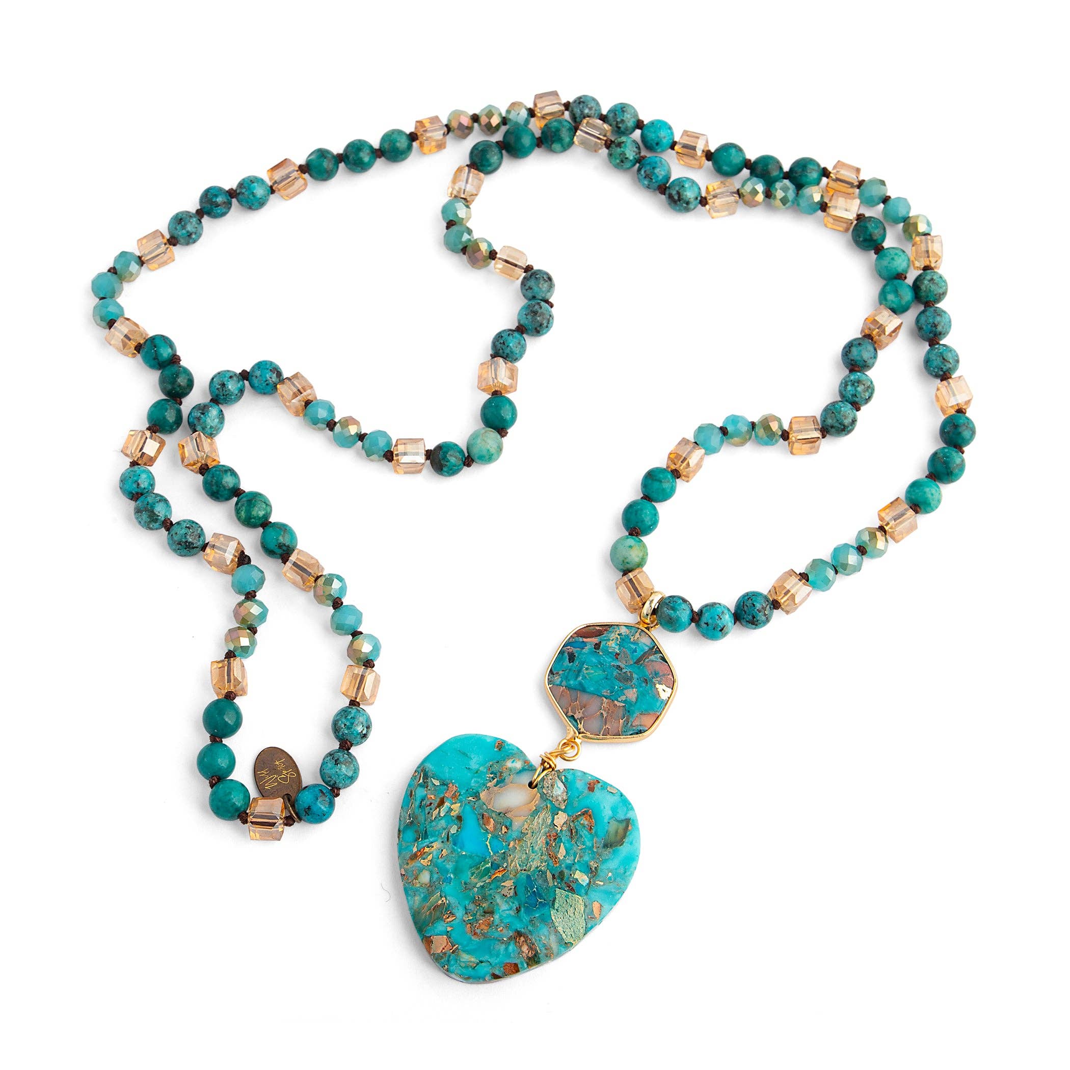 Jaselle Heart Jasper Necklace