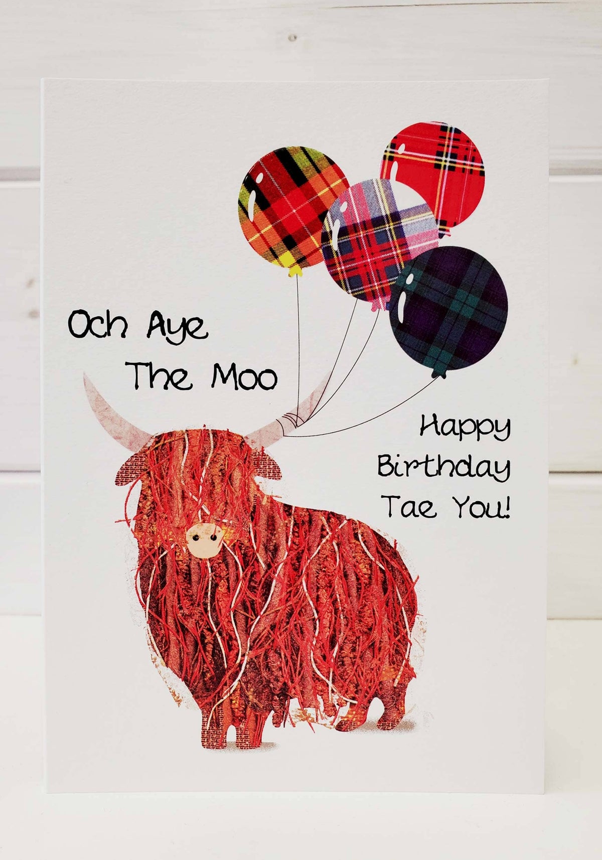Scottish Birthday Och Aye The Moo Card