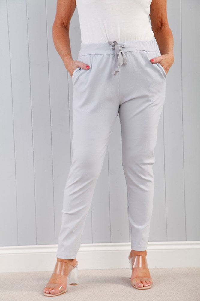 Pale Grey Magic Pants