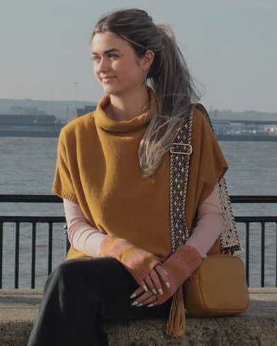 Classic Cashmere Blend Tunic: Ultraviolet