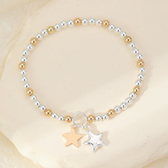 2 Stars Bracelet Gold/Silver - Jewellery - Scotland