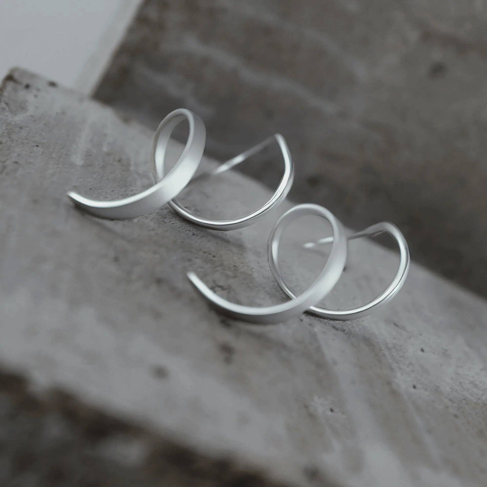 Tara Spinning Earring Silver Plating