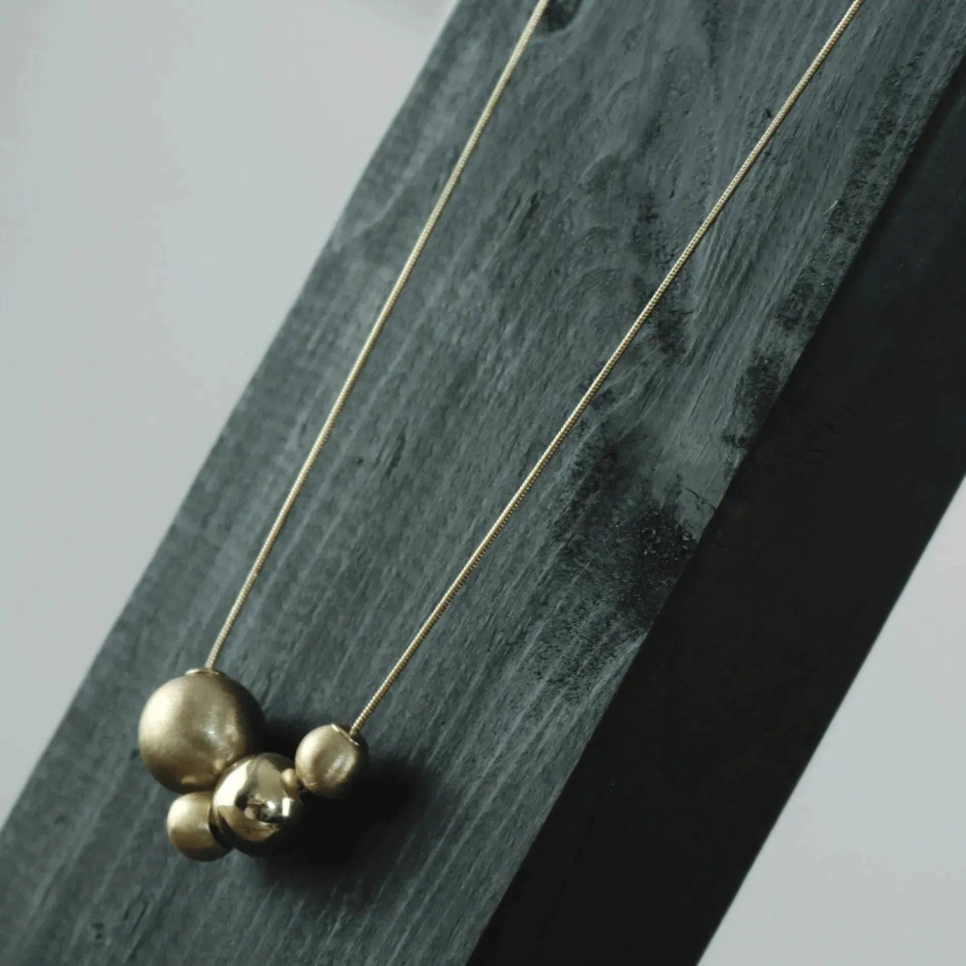 Tabitha Multi Balls Necklace Gold Plating