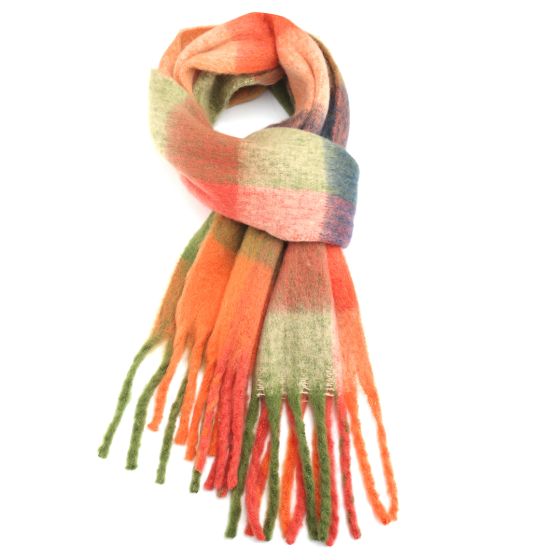Orange tartan Scarf