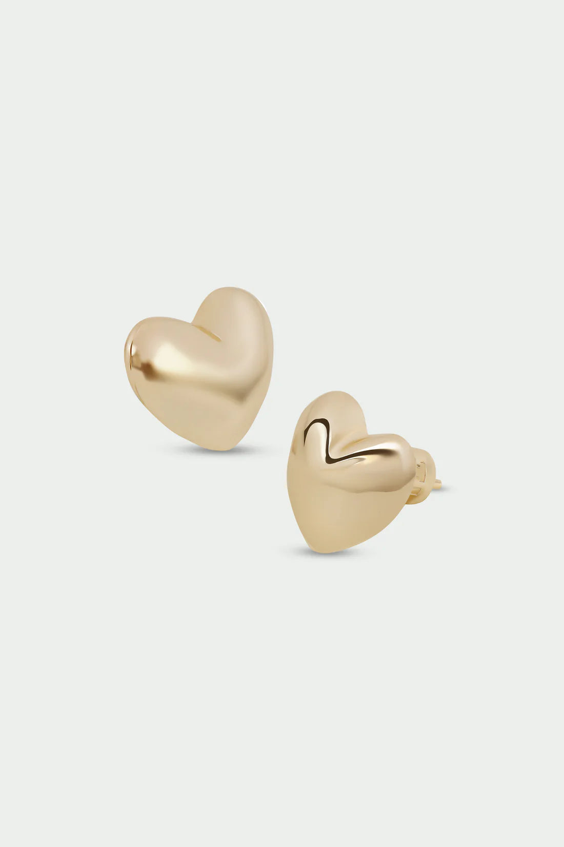 Gold promise earrings