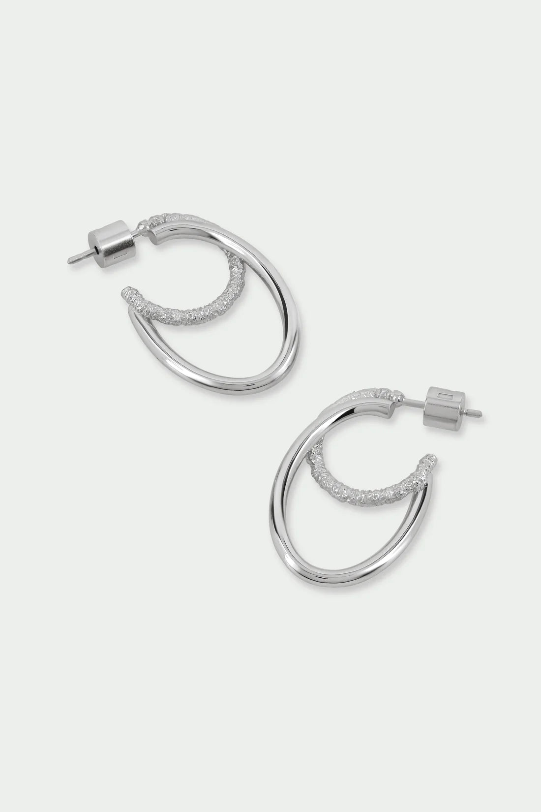 Silver rhythm earrings