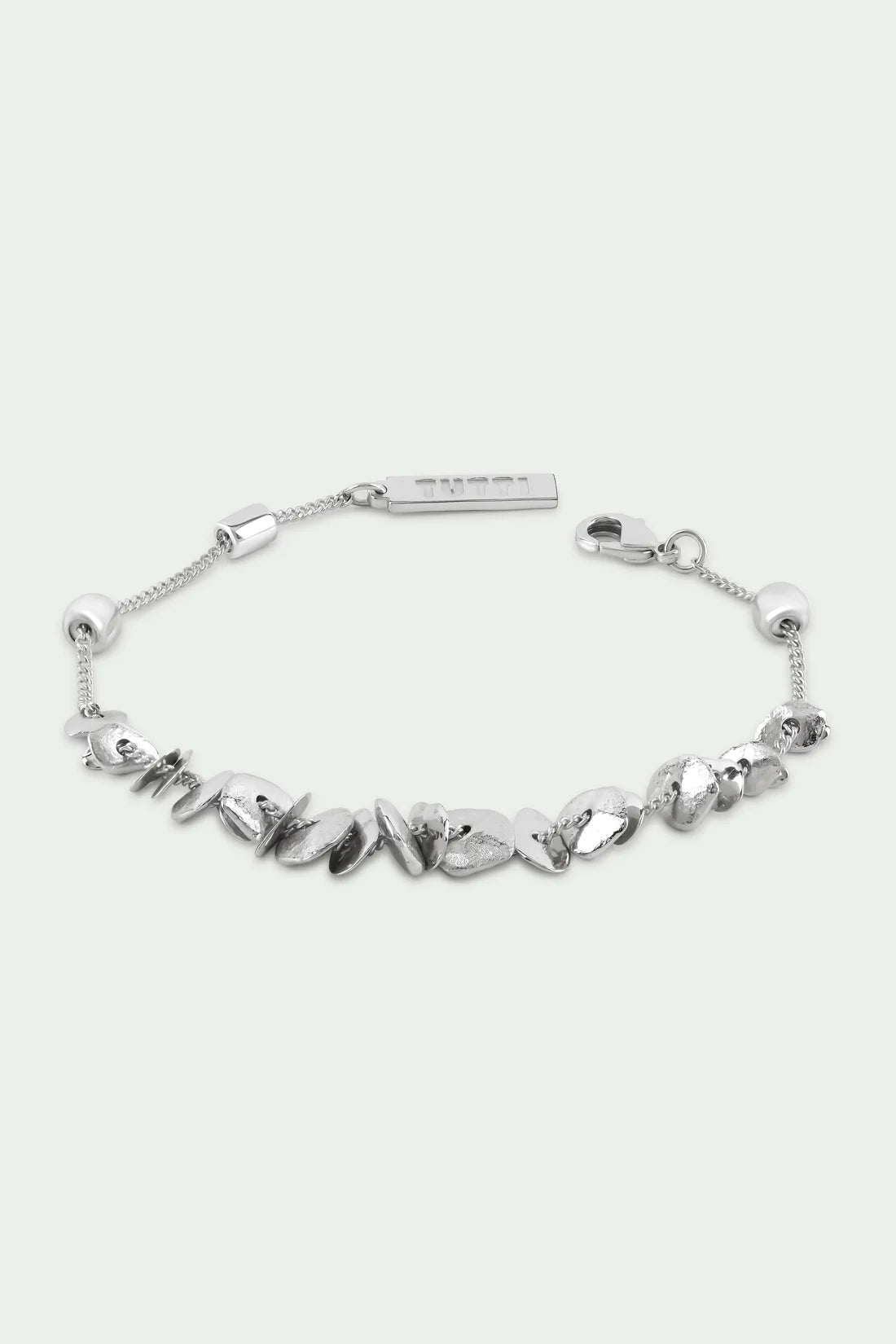 Silver cairn bracelet